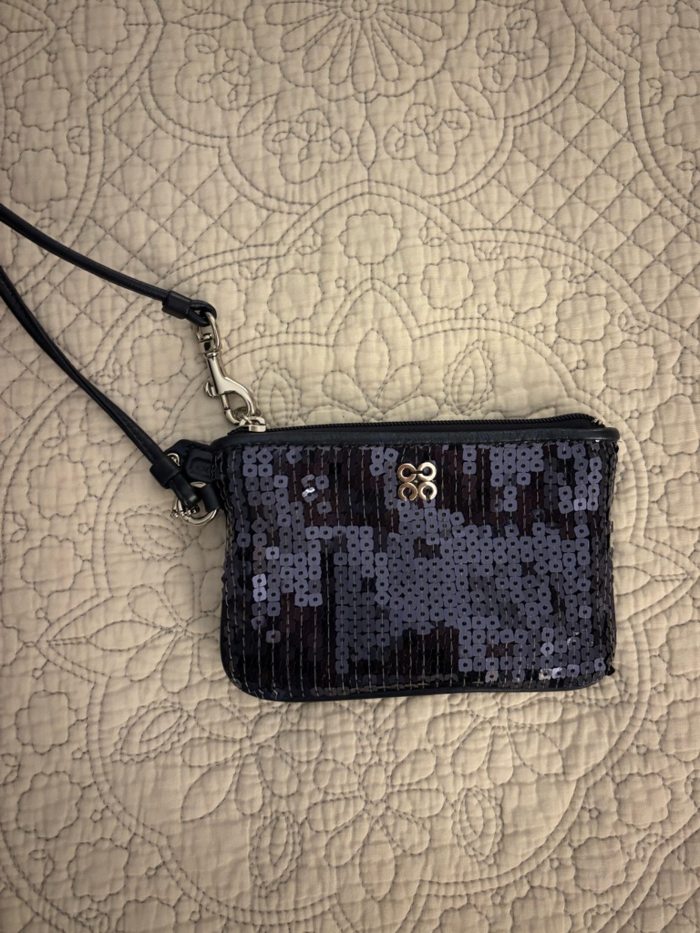 Coach Sequin Wristlet